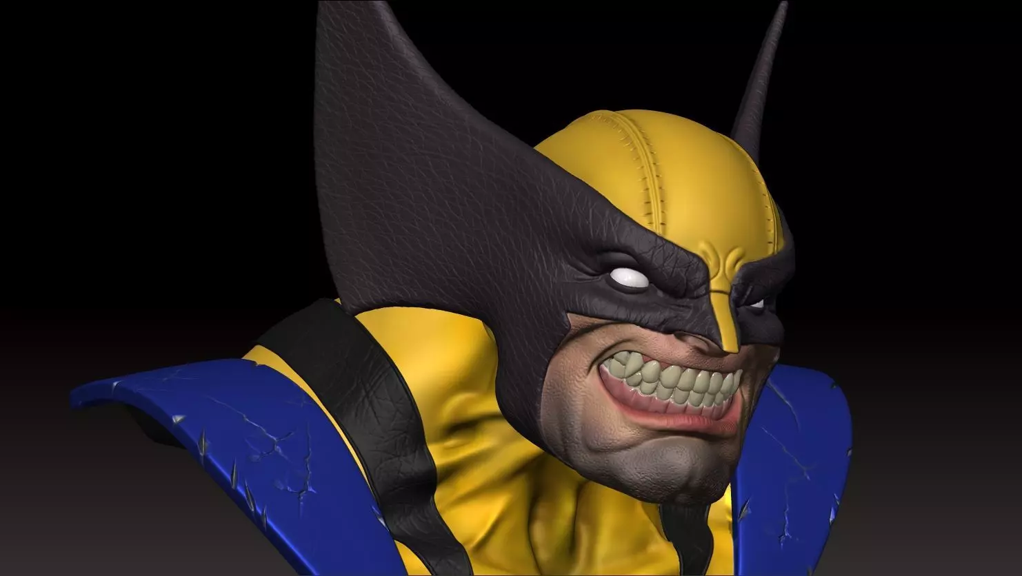 Wolverine Bust 3D print model