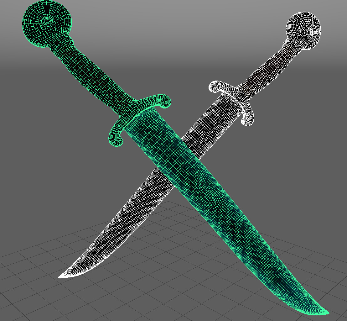 Fantasy Dagger Pack   Water and Metal Variants  PBR GameReady Low-poly 3D model_2