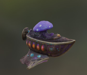Mystic Mushroom Chest Fantasy 3D Asset 3D print model_1