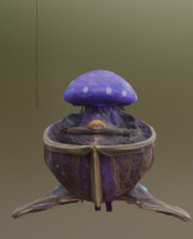 Mystic Mushroom Chest Fantasy 3D Asset 3D print model_4