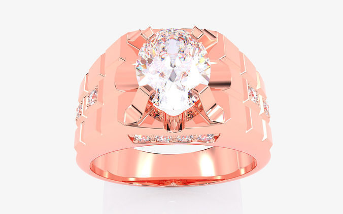 Mens Ring 3dm stl renders details  3D print model