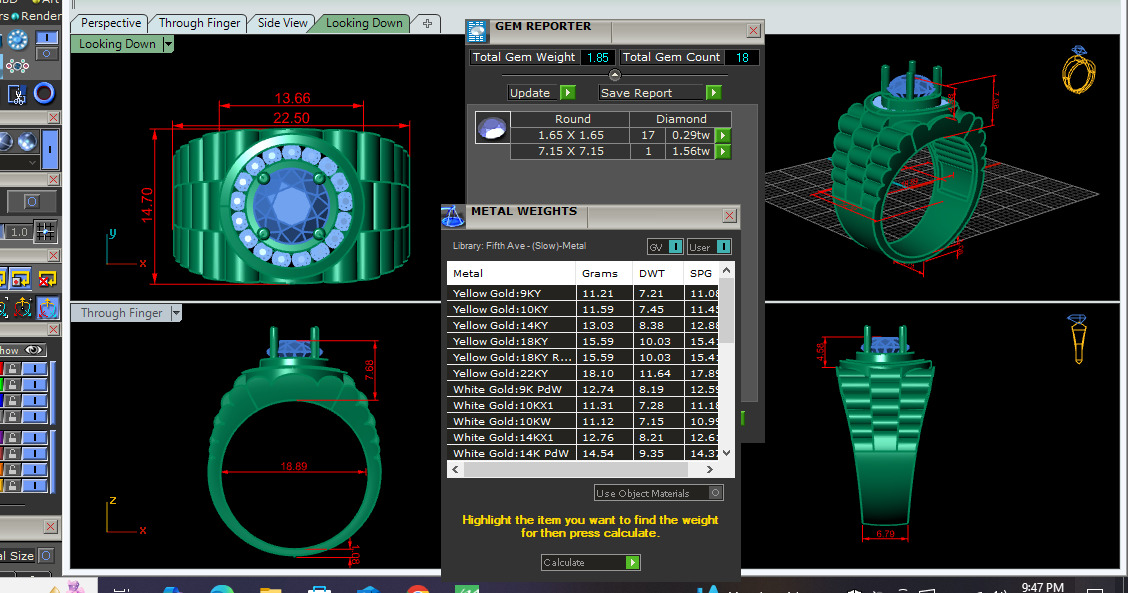 Mens Solitaire Ring 3dm stl renders details 3D print model_1