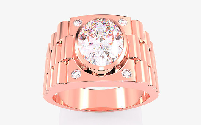 Mens Ring 3dm stl renders details  3D print model