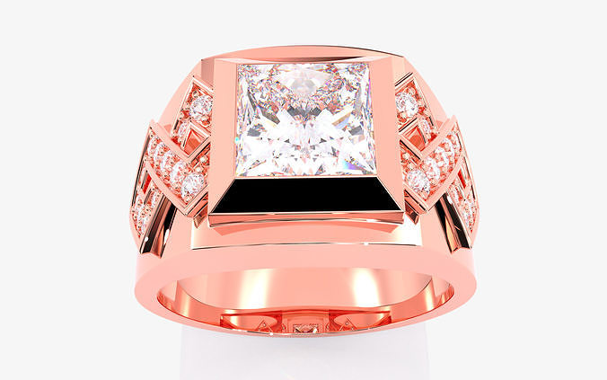 Mens Ring 3dm stl renders details  3D print model