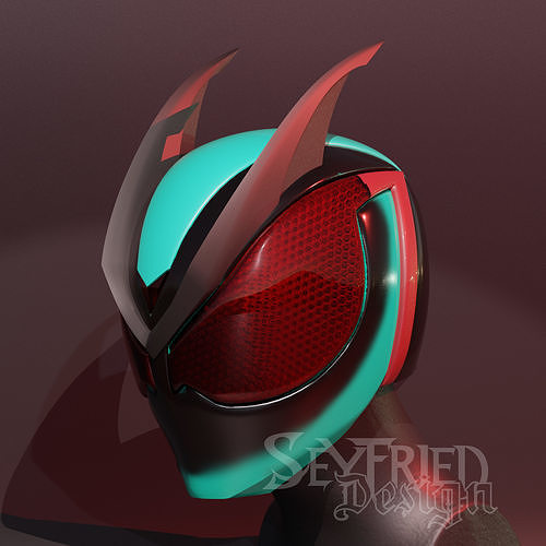 Kamen RiderZeztz cosplay helmet 3D printable STL file 3D print model