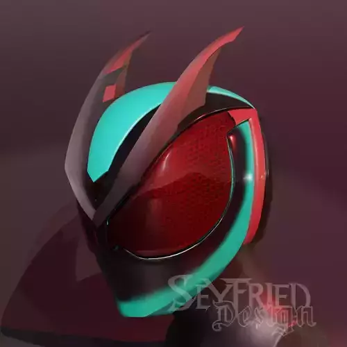 Kamen RiderZeztz cosplay helmet 3D printable STL file 3D print model