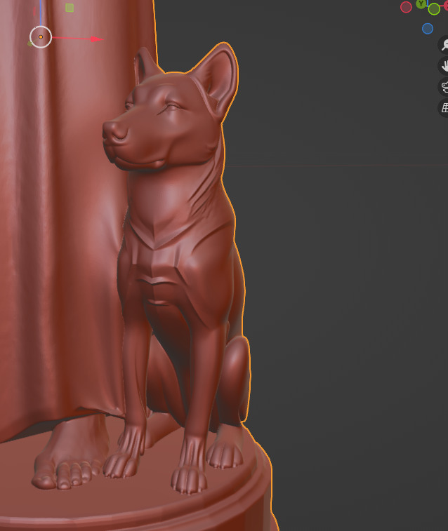 Saint Francis  The Humble Guardian Bust 3D print model_7