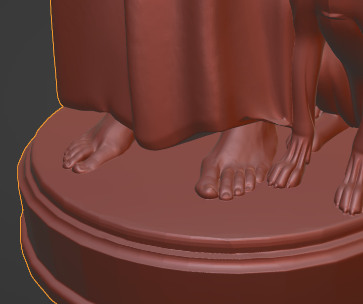 Saint Francis  The Humble Guardian Bust 3D print model_8