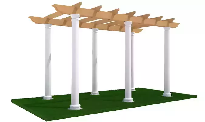 Pergola kit 3D model