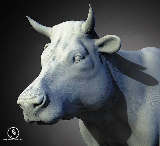Cow The Gentle Grazer of Fields and Farms 3D print model
