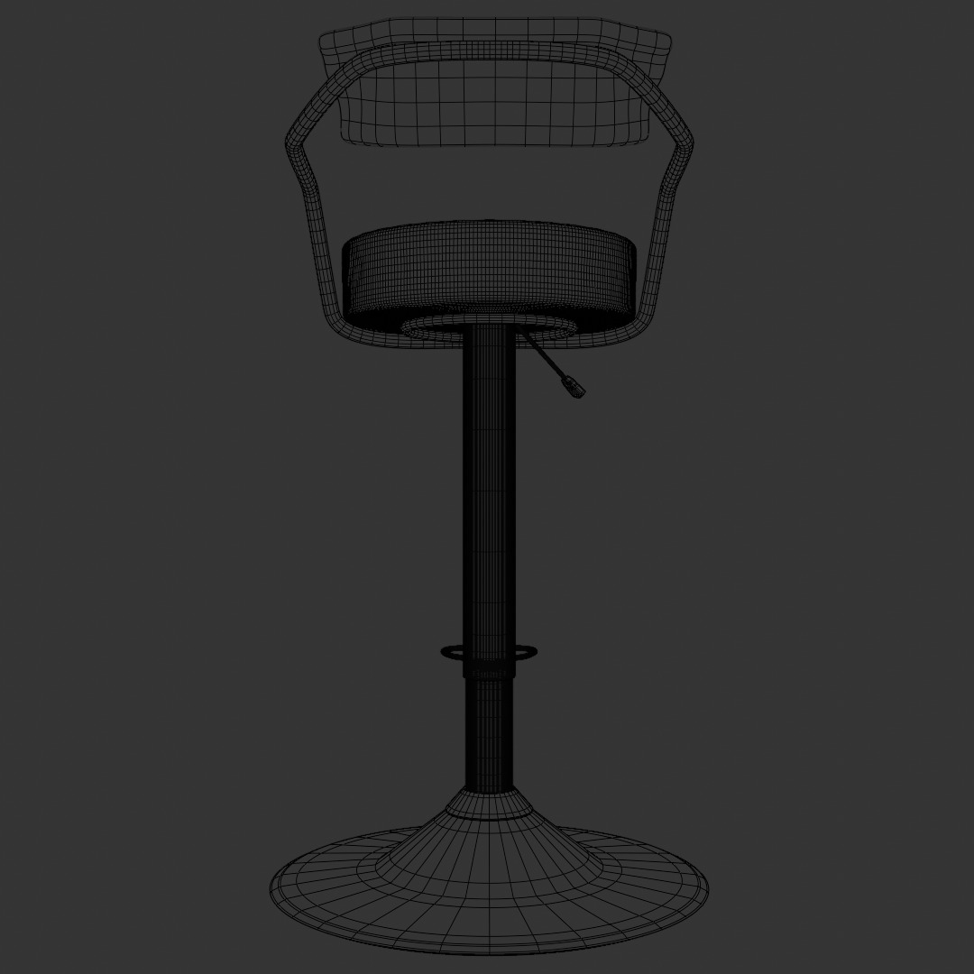 Bar Chair 3D model_8