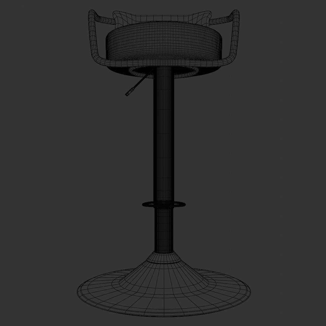 Bar Chair 3D model_11