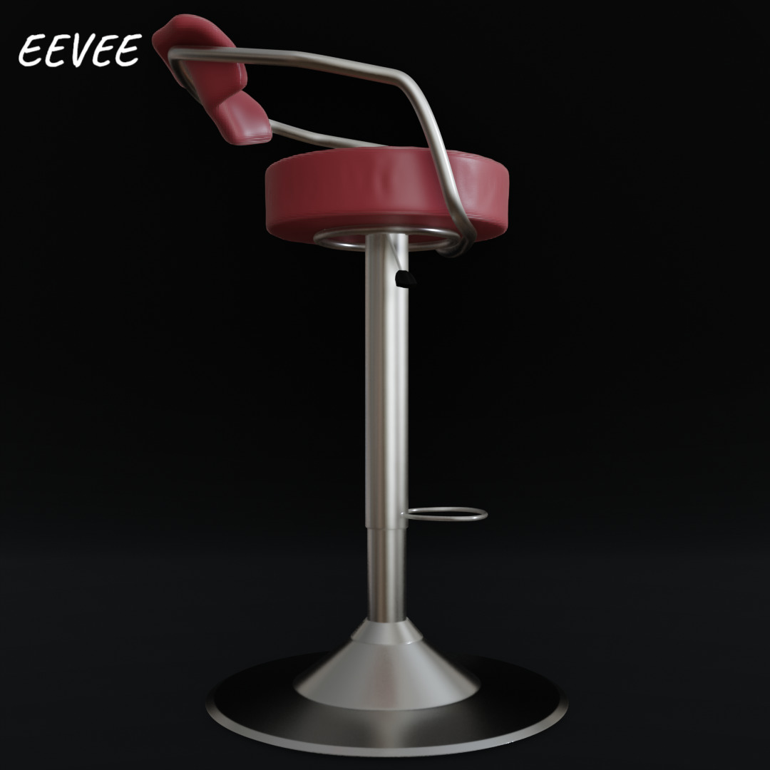 Bar Chair 3D model_13