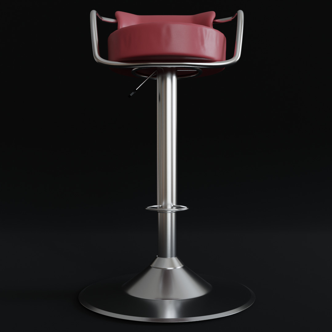 Bar Chair 3D model_9