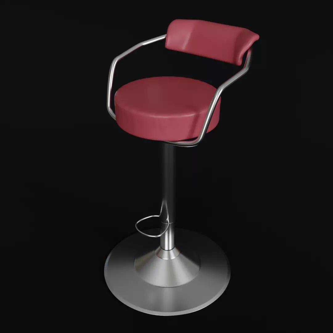 Bar Chair 3D model_0