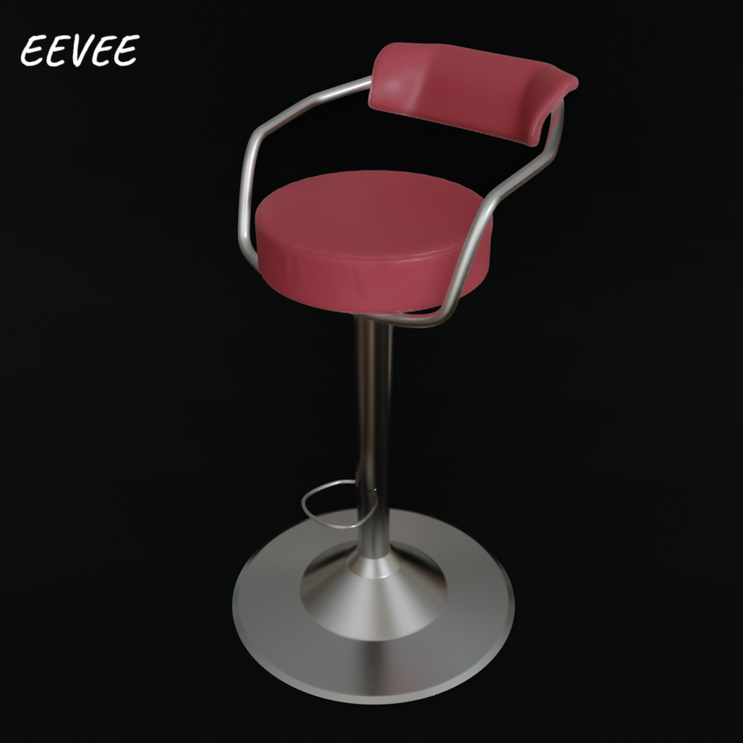 Bar Chair 3D model_1