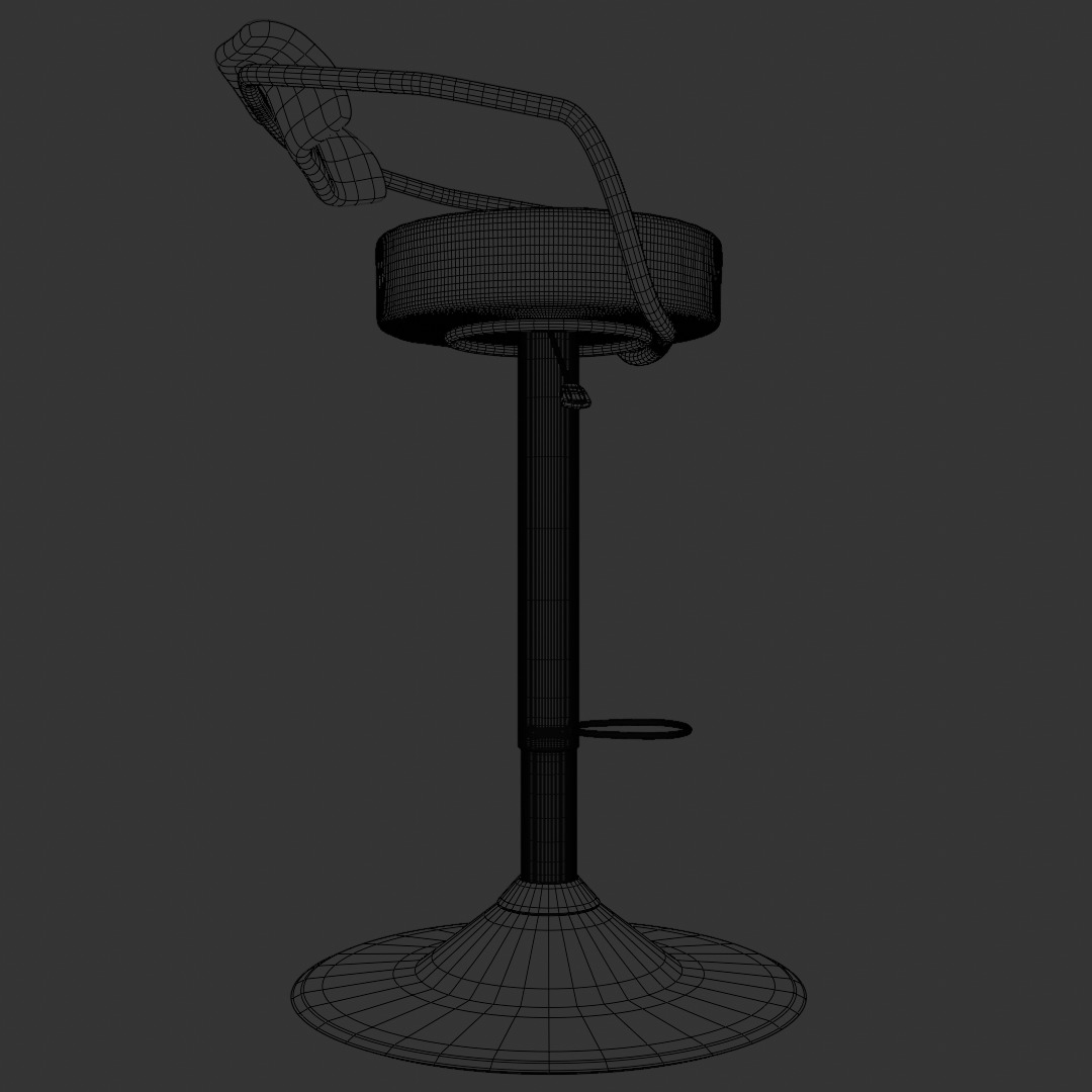 Bar Chair 3D model_14