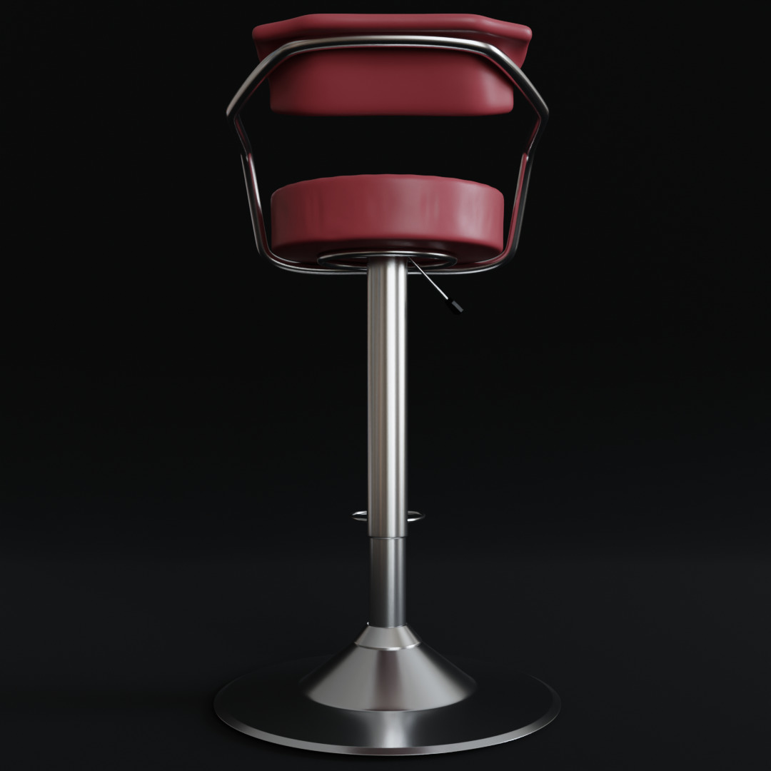 Bar Chair 3D model_6