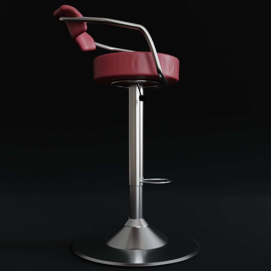 Bar Chair 3D model_12