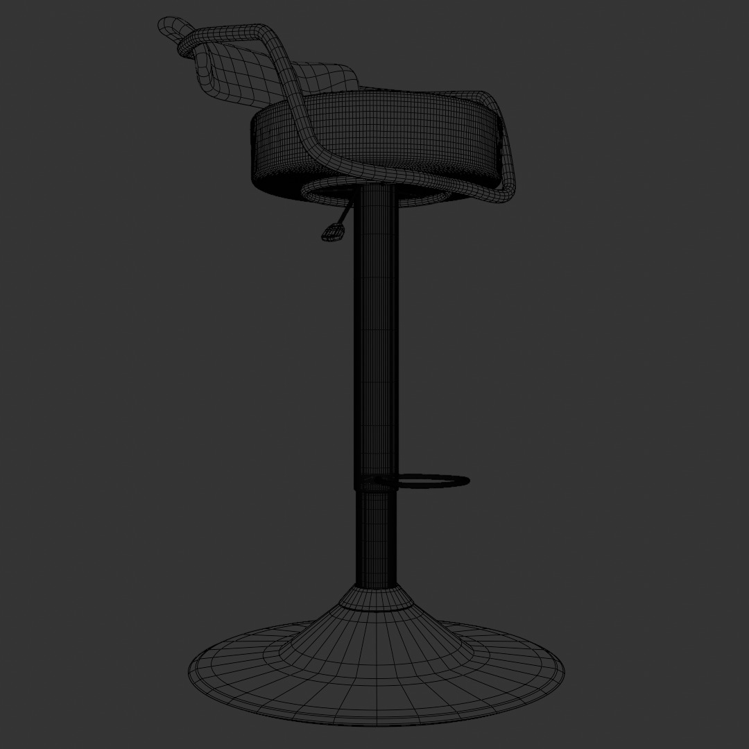 Bar Chair 3D model_5
