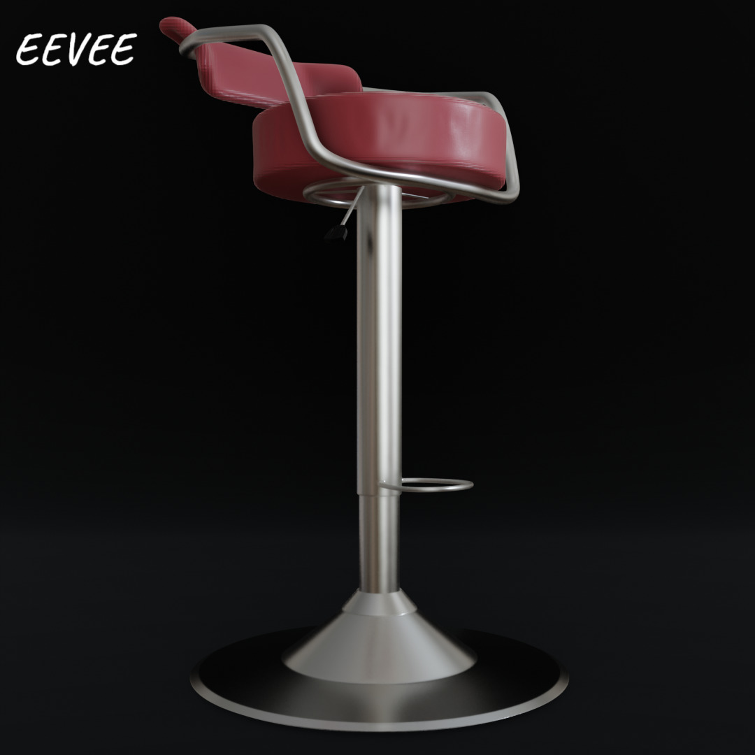 Bar Chair 3D model_4