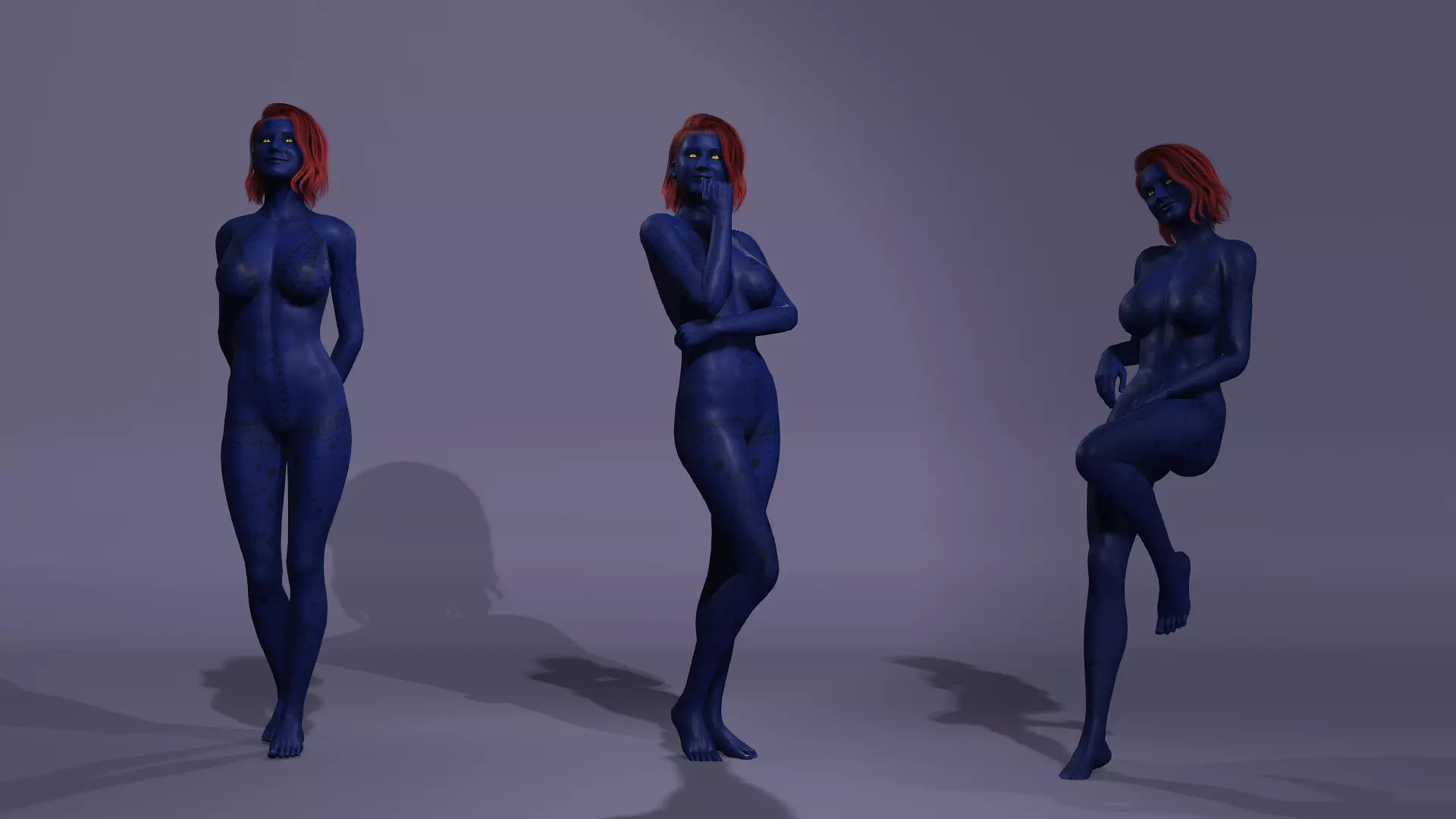Marvel model Mystique from X-Men Days of Future Past 3D model_3