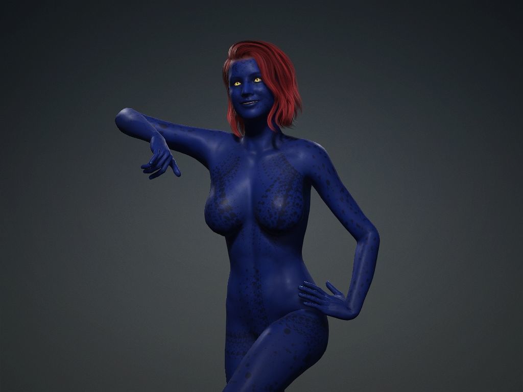 Marvel model Mystique from X-Men Days of Future Past 3D model_21