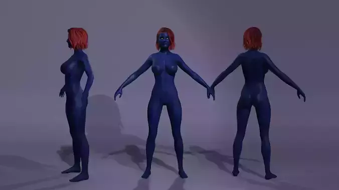 Marvel model Mystique from X-Men Days of Future Past 3D model
