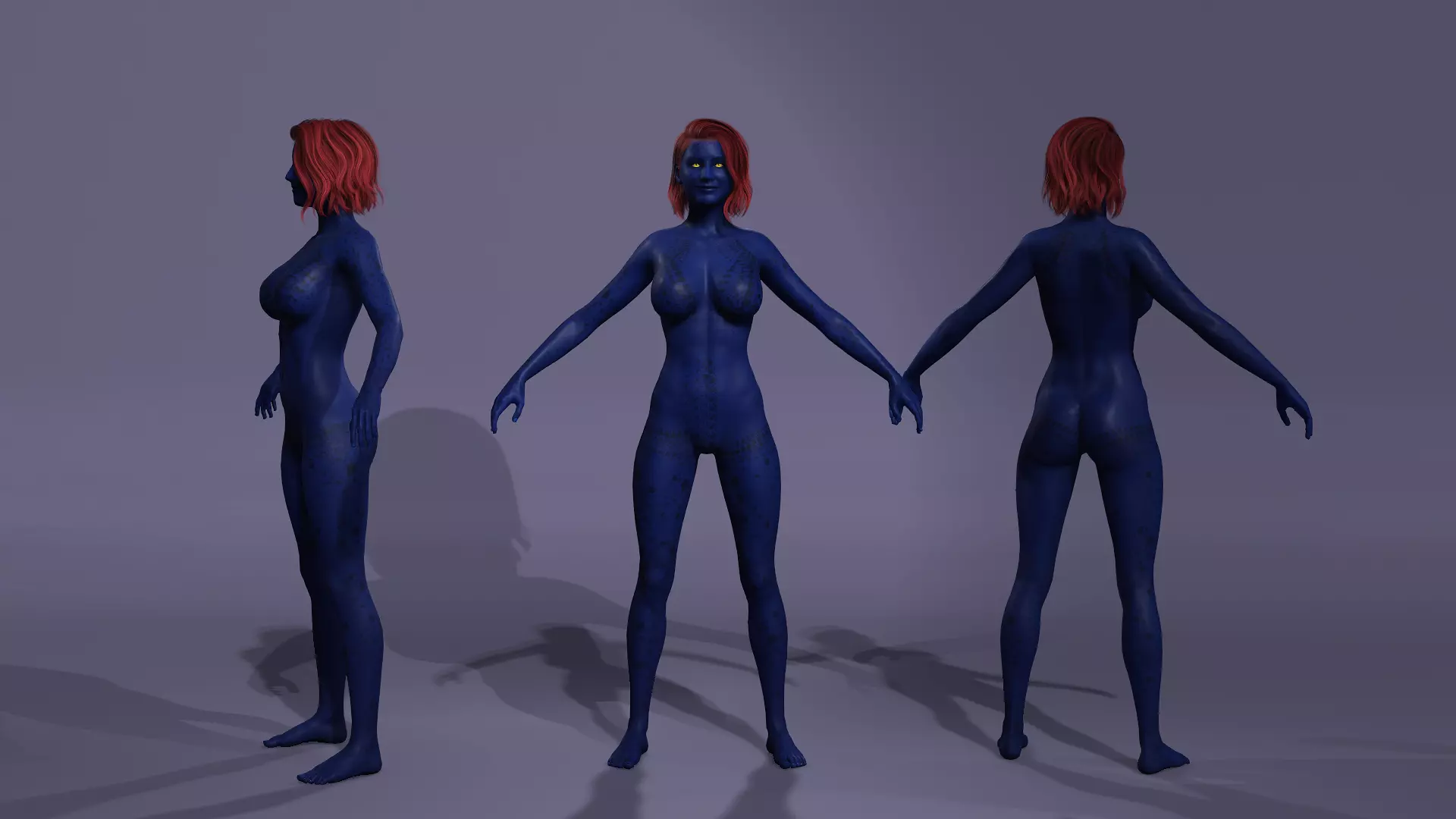 Marvel model Mystique from X-Men Days of Future Past 3D model_0