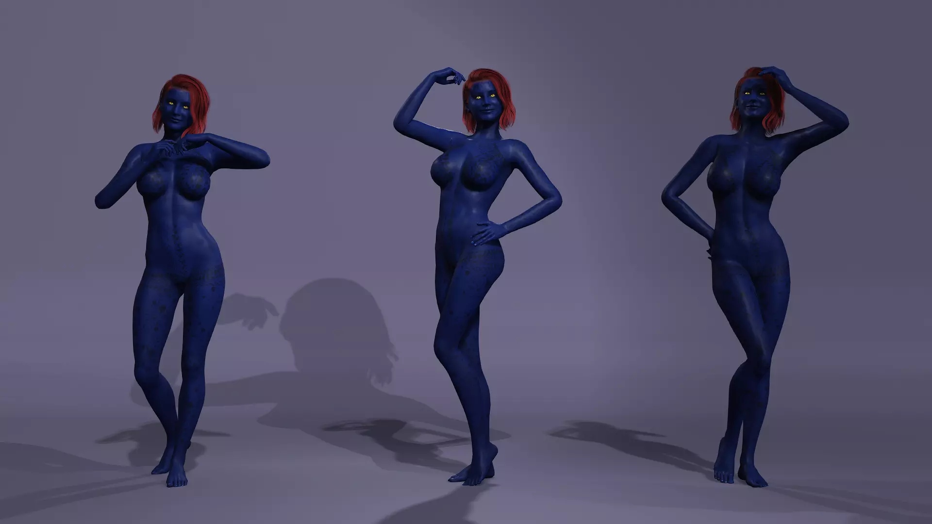 Marvel model Mystique from X-Men Days of Future Past 3D model_5