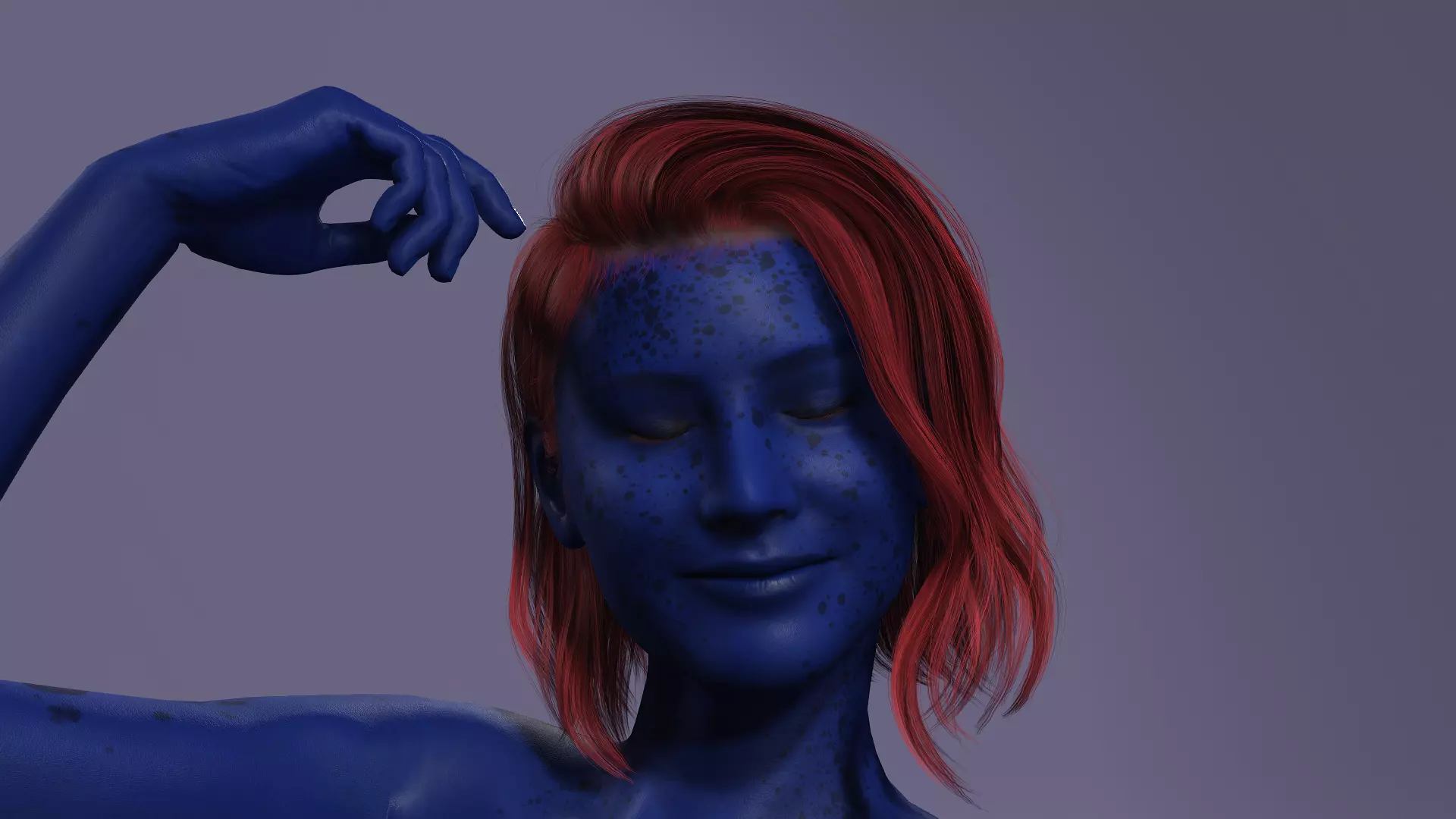Marvel model Mystique from X-Men Days of Future Past 3D model_11