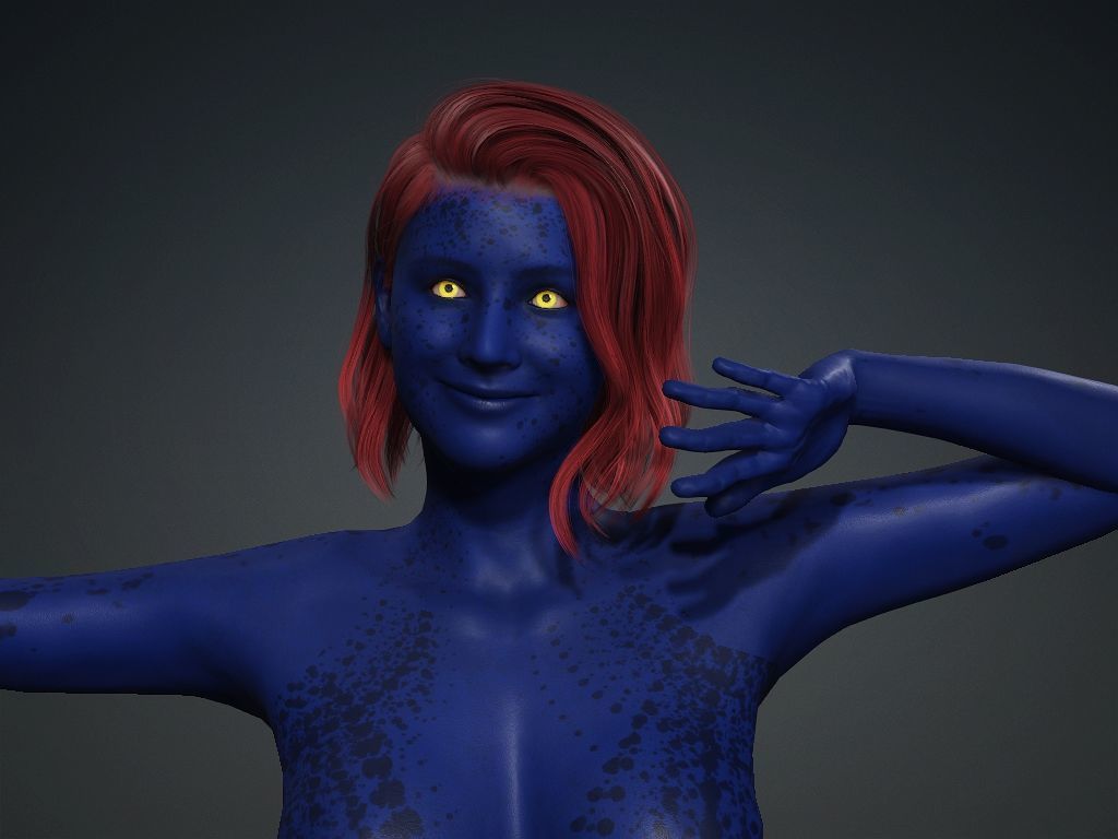 Marvel model Mystique from X-Men Days of Future Past 3D model_22