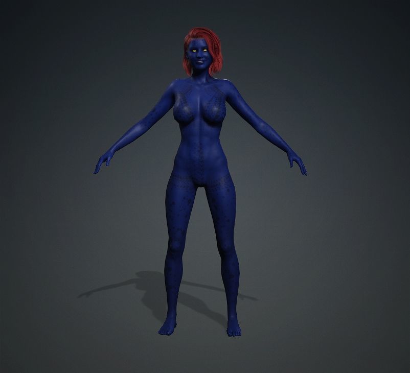 Marvel model Mystique from X-Men Days of Future Past 3D model_15
