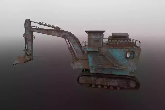 3D Model of heavy duty Excavator