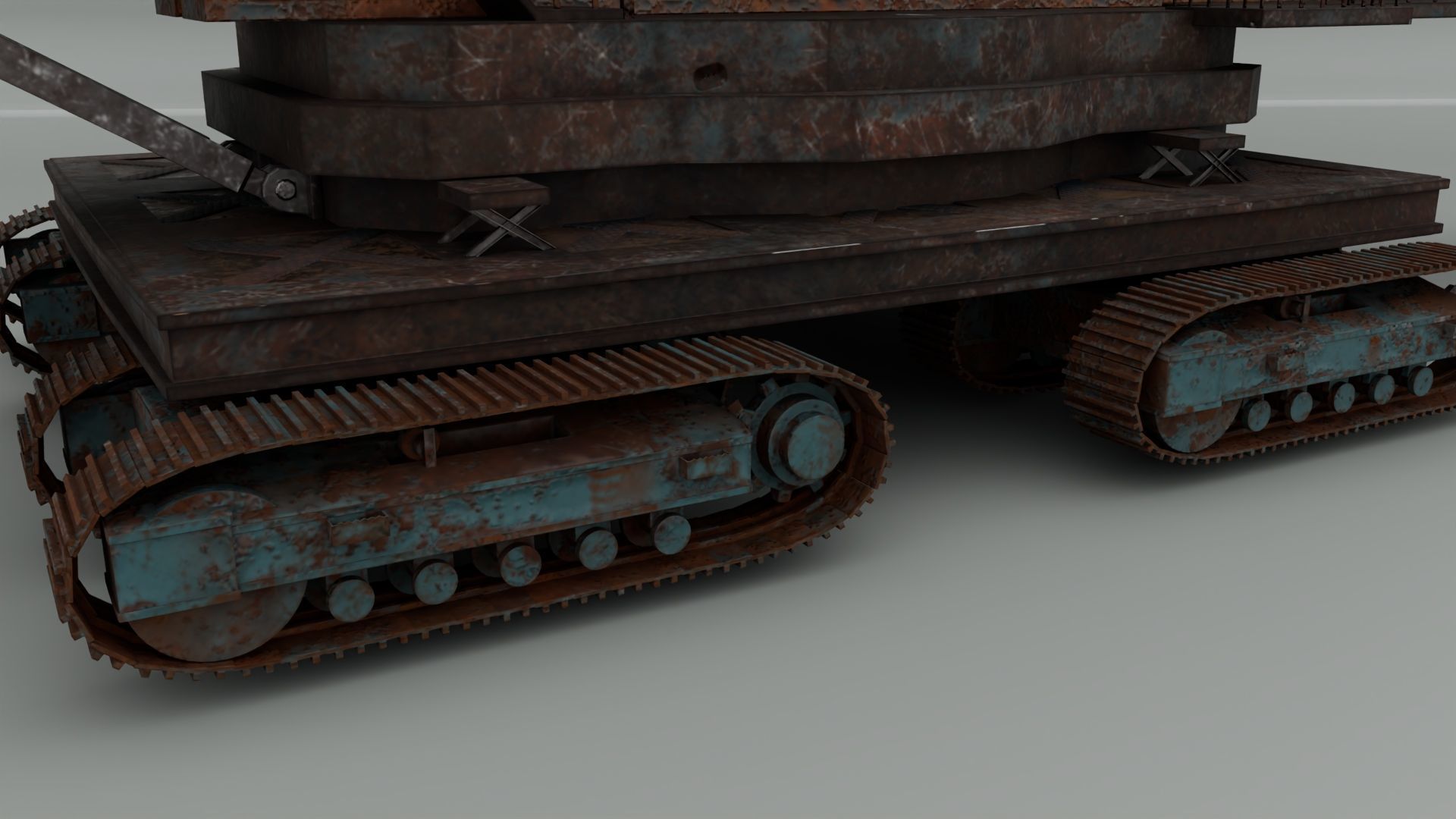 Wheel Bucket Digger  3D model_8