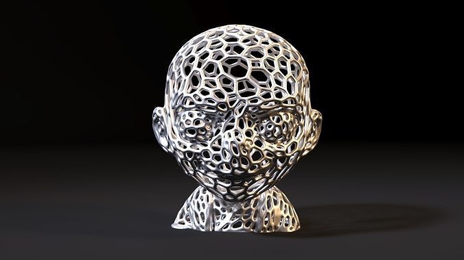 Baby Voldemort Voronoi 3D print model