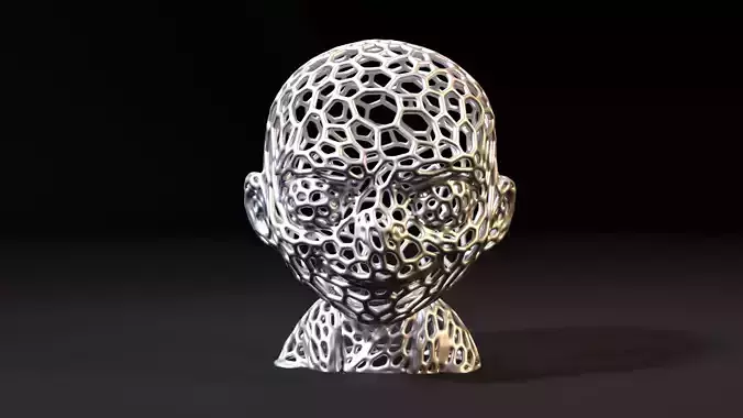 Baby Voldemort Voronoi 3D print model