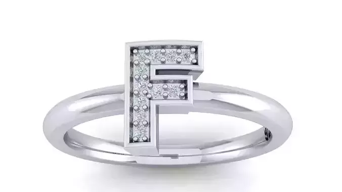 Alphabet ring letter F