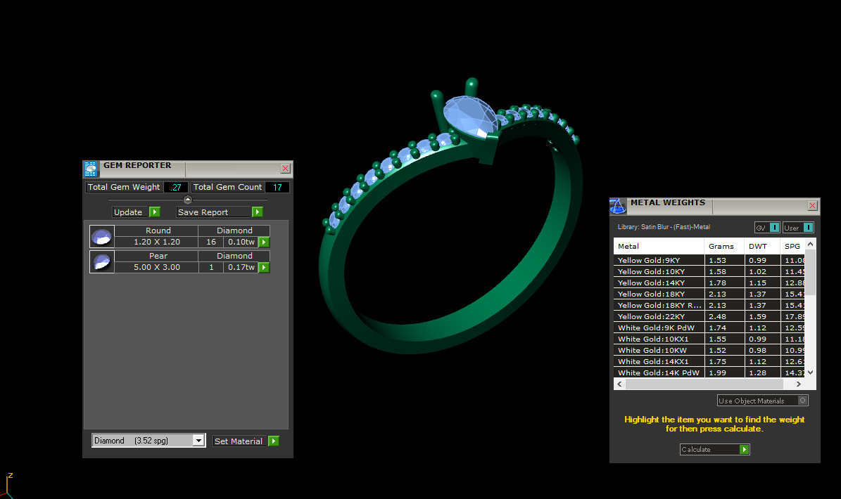 Solitaire Rings 3D print model_2