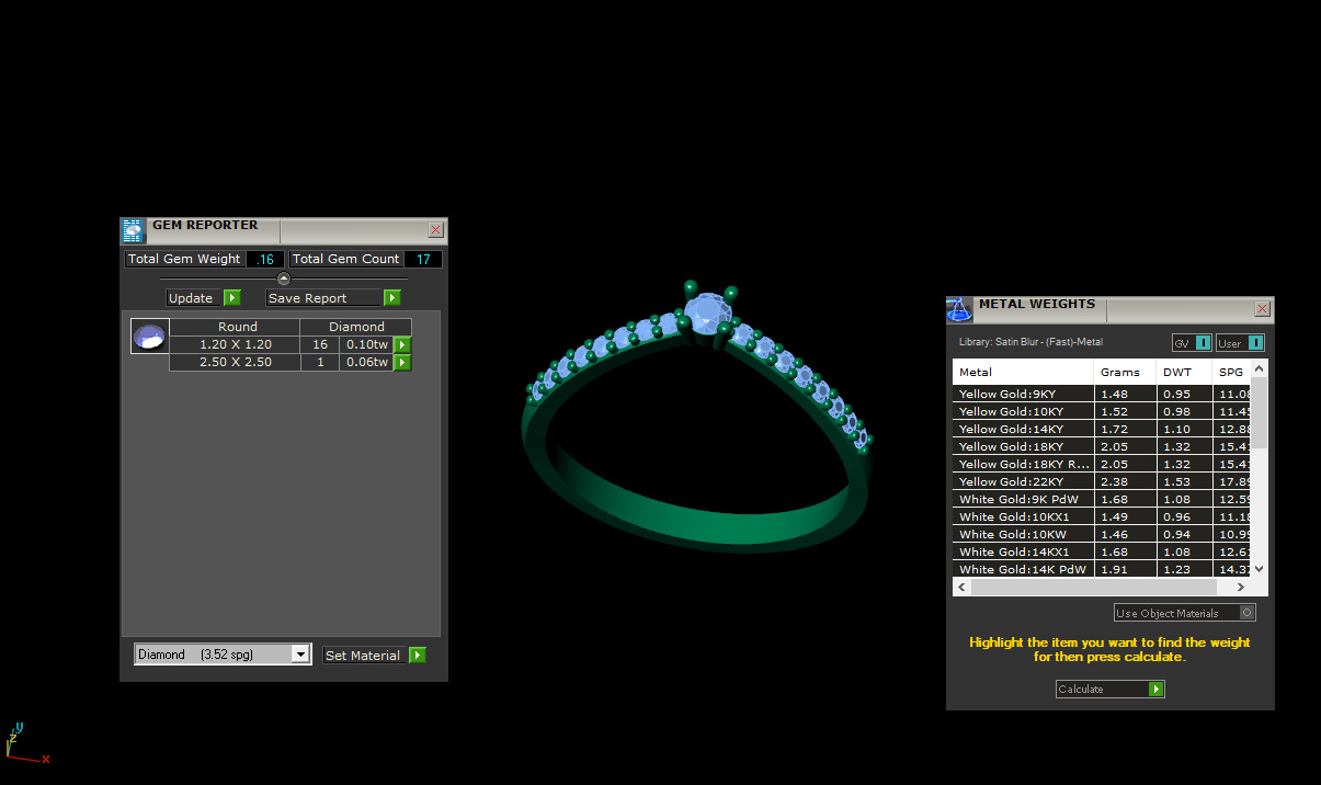 Solitaire Rings 3D print model_3
