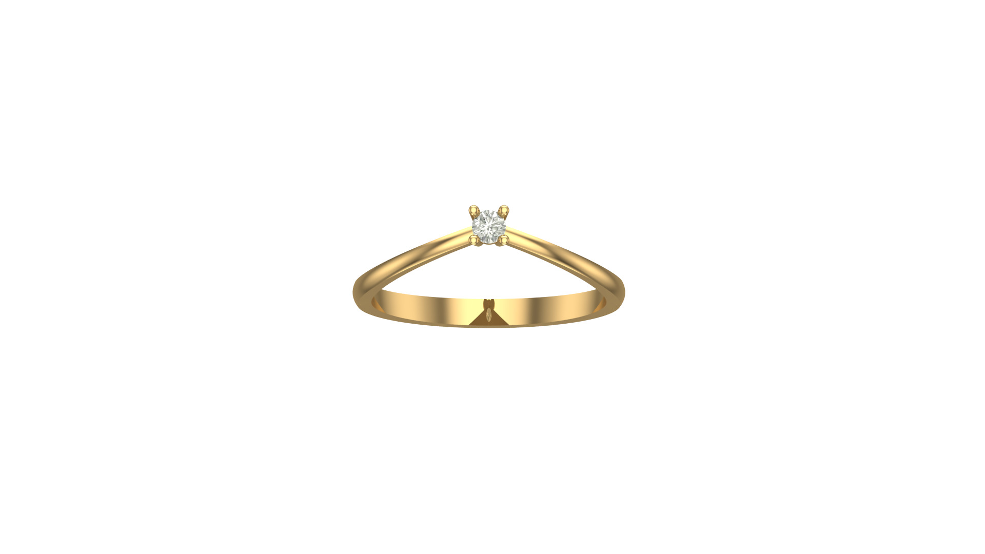 Solitaire Rings 3D print model_7