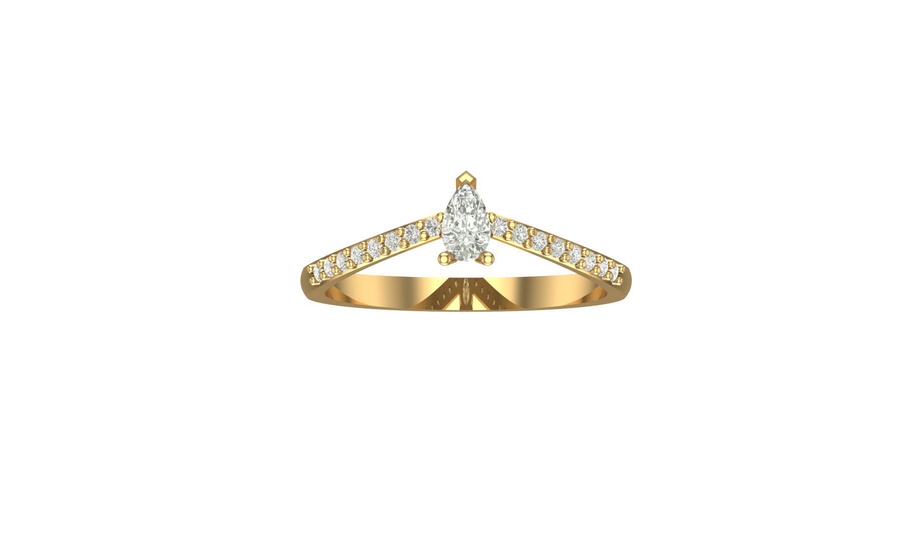 Solitaire Rings 3D print model_6