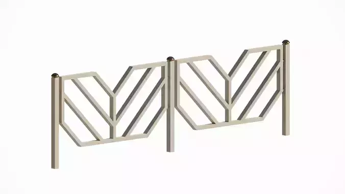 Fence Rfa Wooden fence set free VR / AR / low-poly 3D model | CGTrader