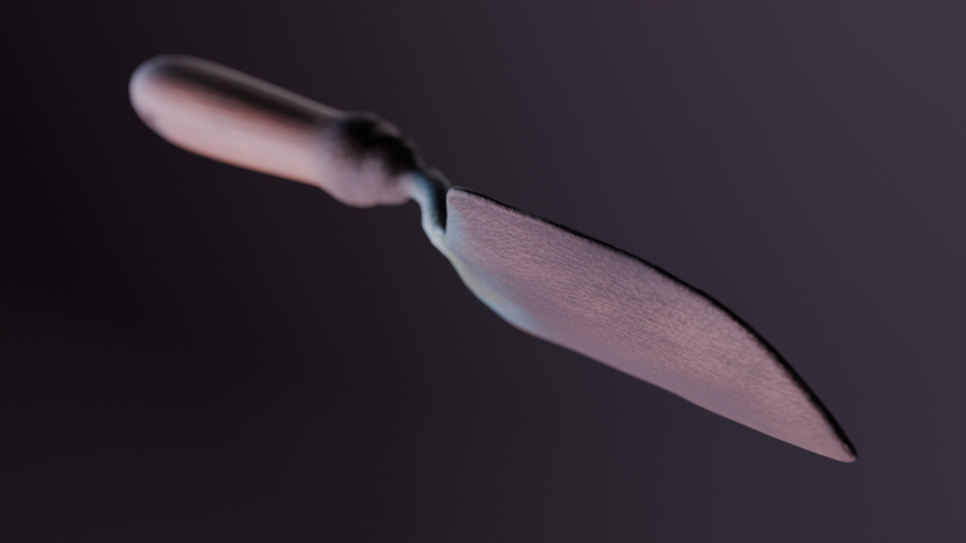 Rustic Garden Trowel  Low Poly PBR Model Low-poly 3D model_3