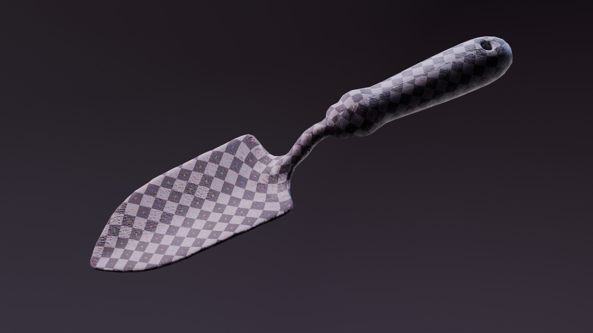 Rustic Garden Trowel  Low Poly PBR Model Low-poly 3D model_11