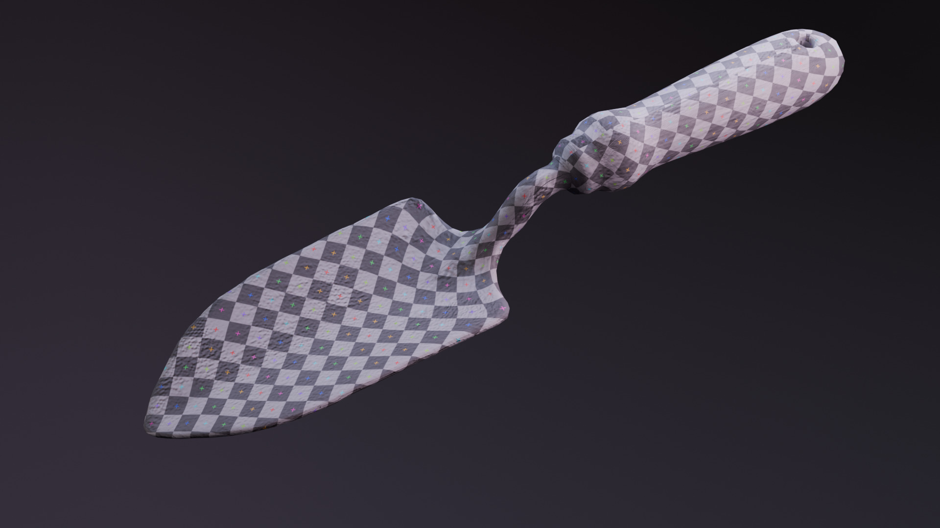 Rustic Garden Trowel  Low Poly PBR Model Low-poly 3D model_12