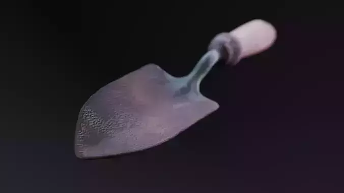 Rustic Garden Trowel  Low Poly PBR Model