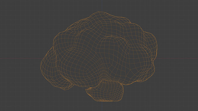 Photorealistic 3D scan of Cauliflower Head Low-poly 3D model 4