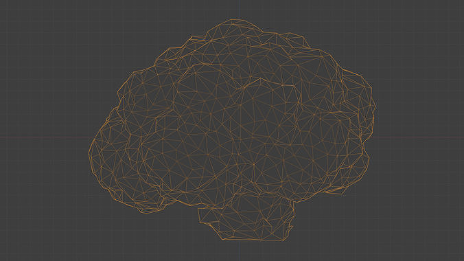 Photorealistic 3D scan of Cauliflower Head Low-poly 3D model 5