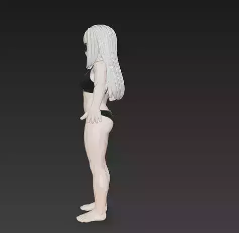 Anime Female Character in Mask